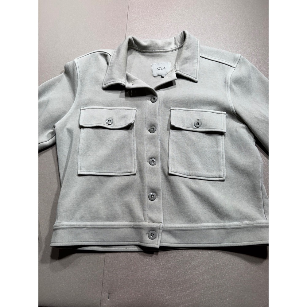 Rails‎ Women Sage Green Cotton Blend Button Front Shacket Jacket Medium